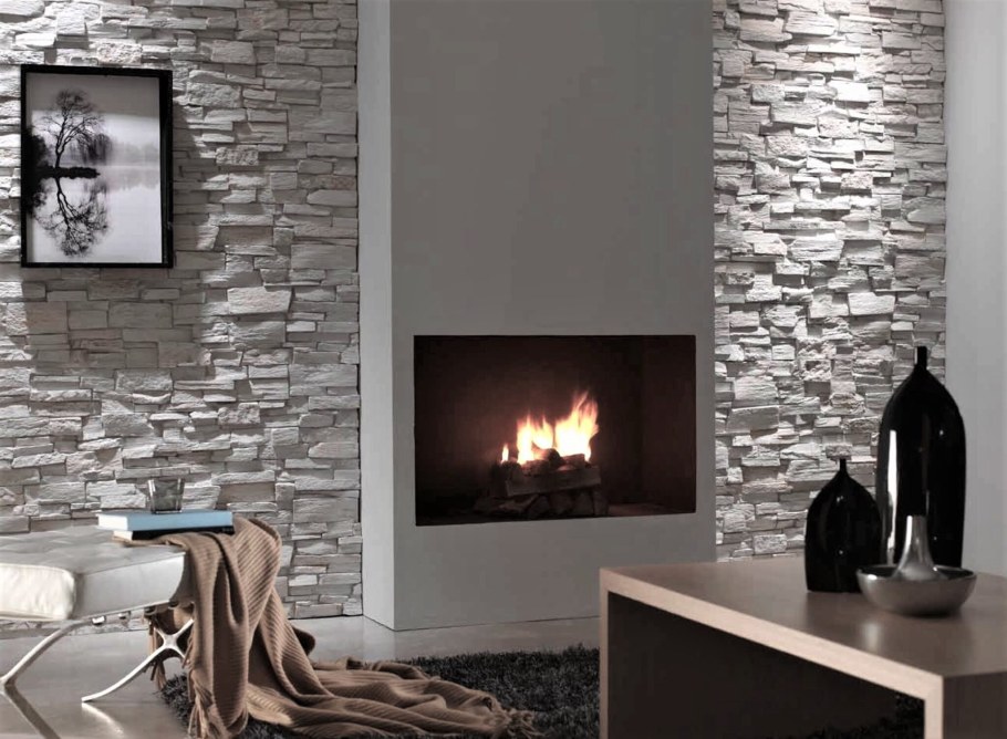 Отделочный камень в интерьере