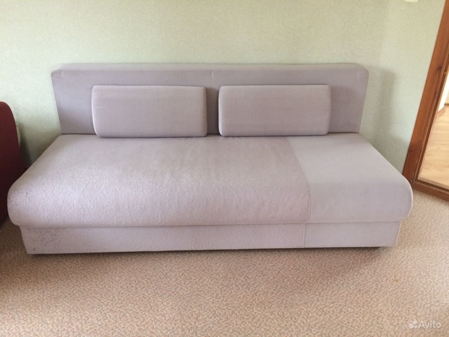 Диван прямой Карина 2 грей аккордеон