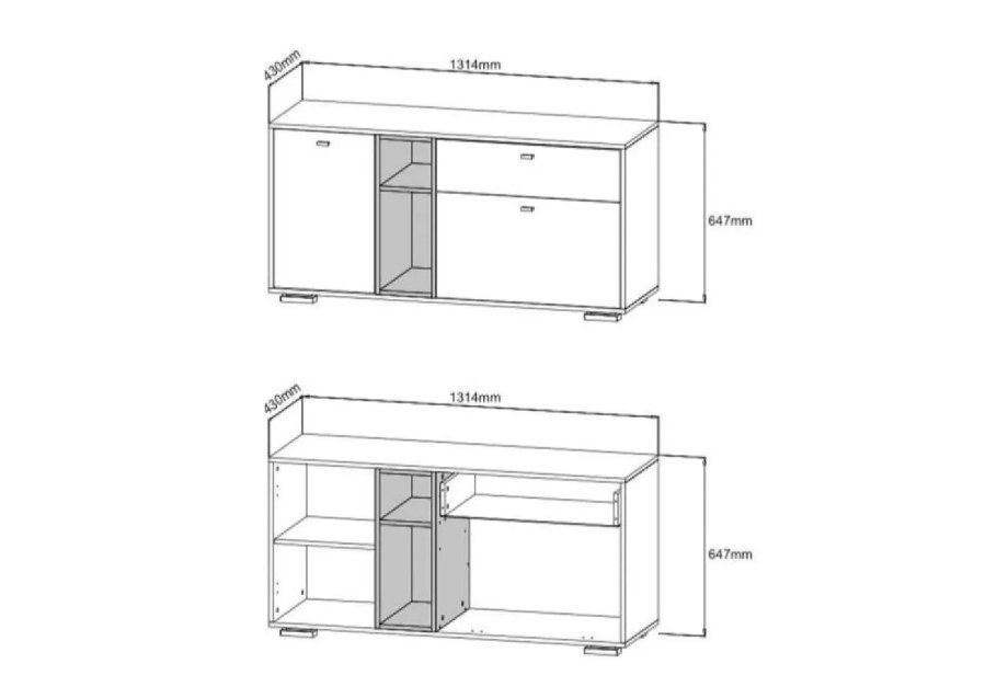 Комод Ланс графит