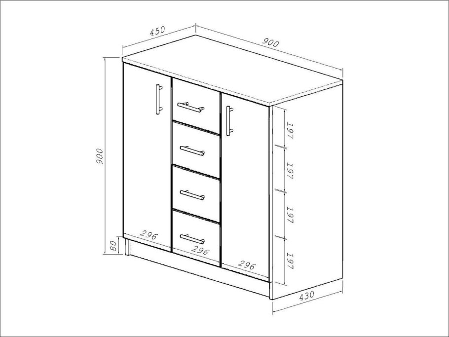Открывает в комод