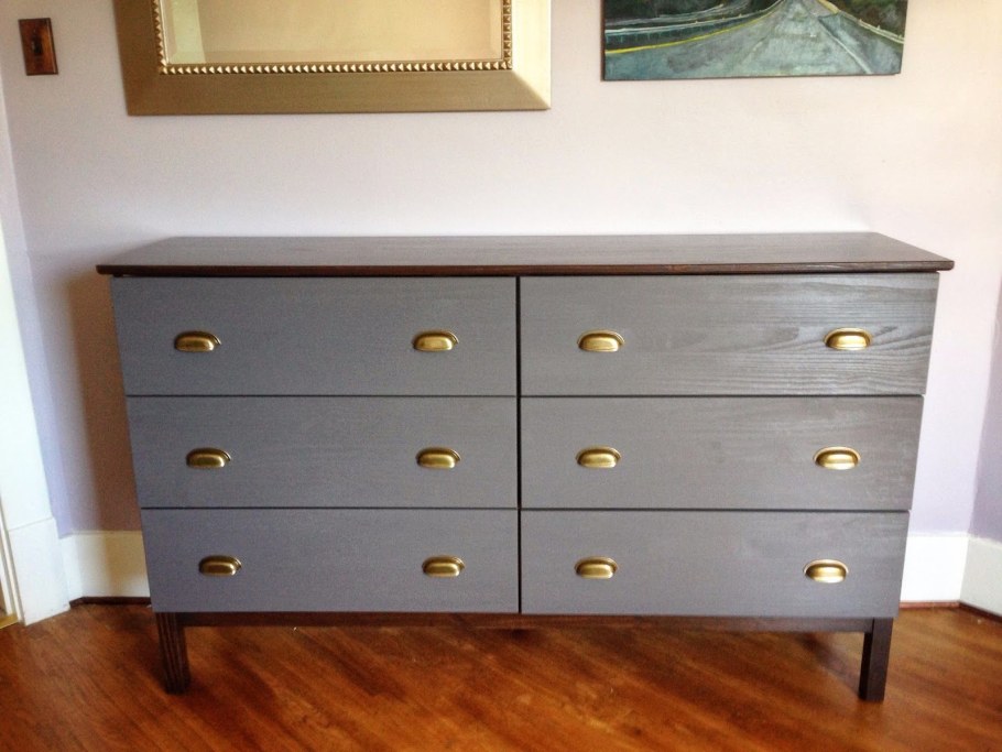 Перекраска старого углового шкафа