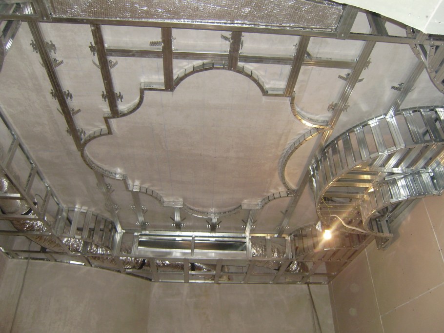 Монтаж гипсокартонного потолка