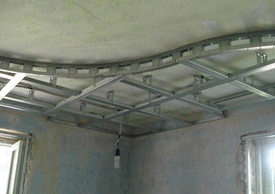 Двухуровневый потолок из гипсокартона