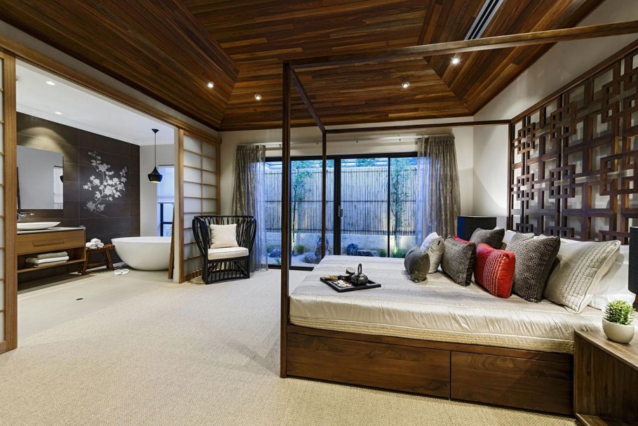 Спальня в японском стиле