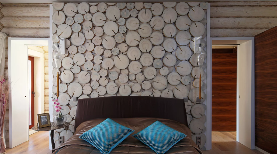 Спальня в деревянном доме