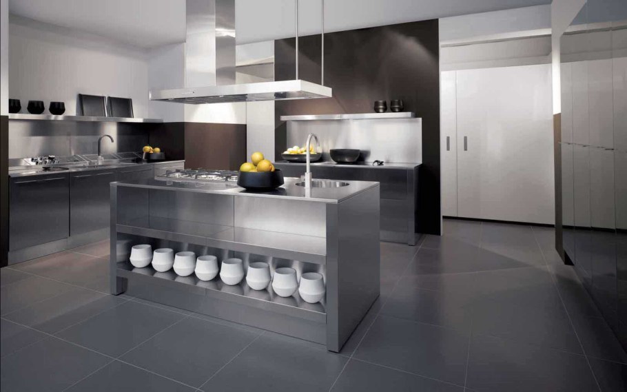 Столешница из нержавейки для кухни