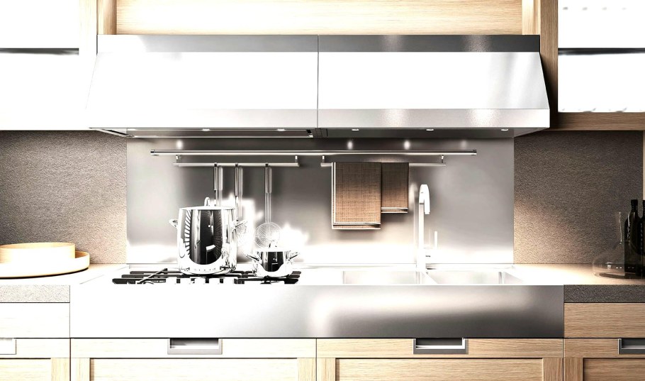 Стальная кухонная столешница