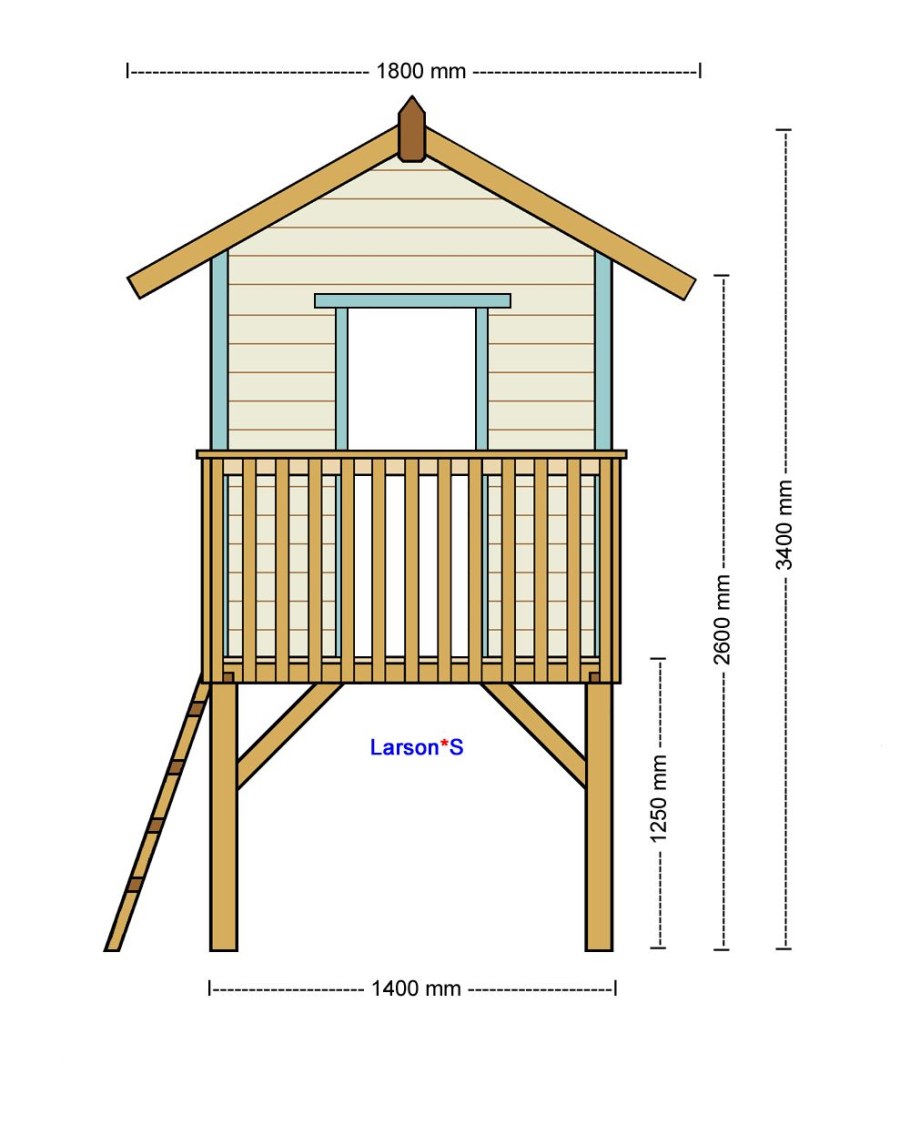 Детский домик на даче Размеры