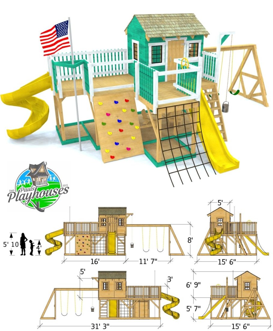 Детские игровые площадки чертежи