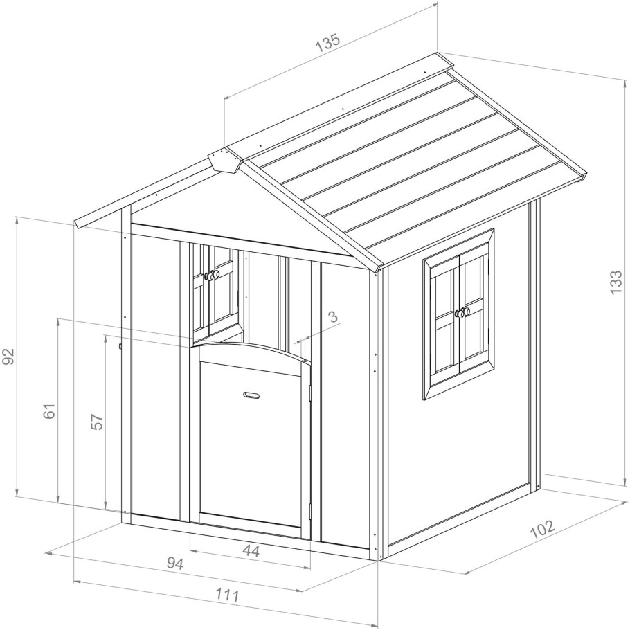 Эскизы детских деревянных домиков