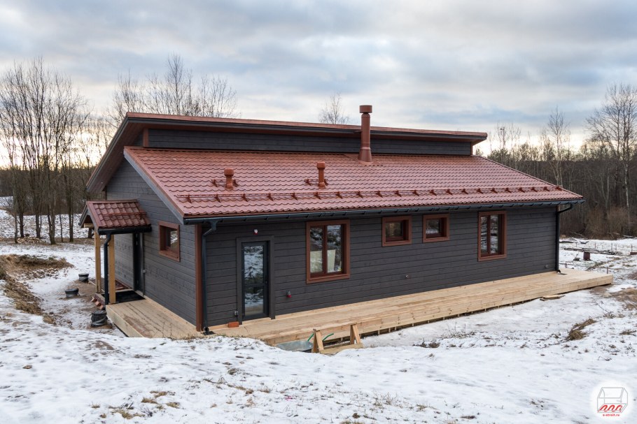 Барн хаусы Barn House с односкатной крышей