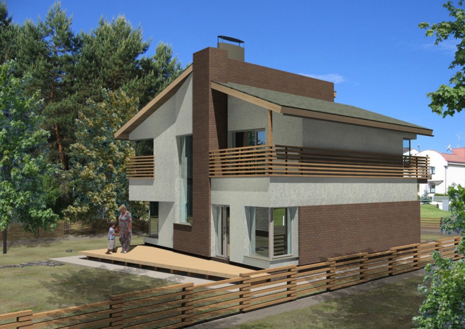 Двухэтажная пристройка к дому