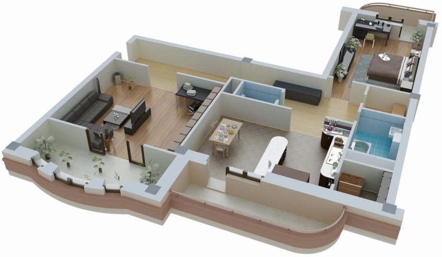 План перепланировки двухкомнатной хрущевки