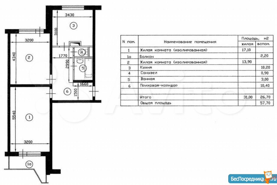 И209а двушка перепланировка