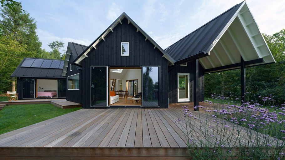 Гостиная на даче в скандинавском стиле