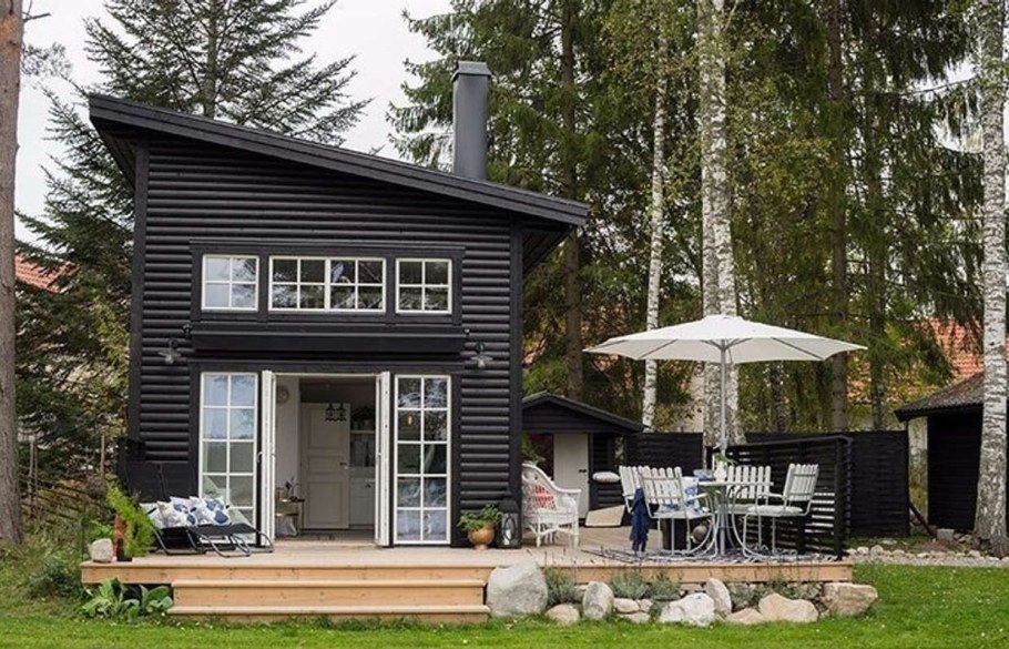 Сканди стиль в деревенском доме