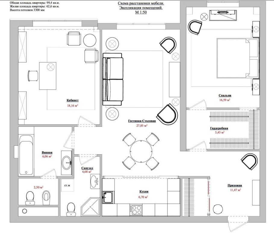 Спальня 9м2 квадратная расстановка мебели