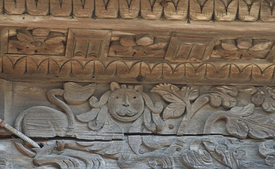 Глухая домовая резьба Городец