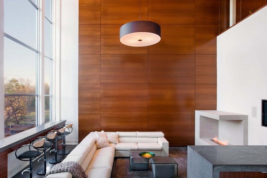 Отделка деревянными панелями