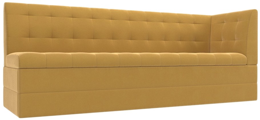 Кухонный угловой диван АРТМЕБЕЛЬ Бриз рогожка серый