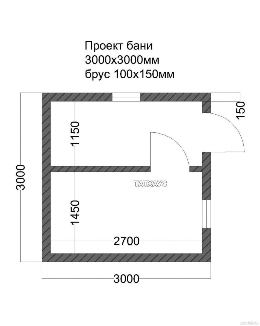 Бани из бруса 3,5 х4 планировка