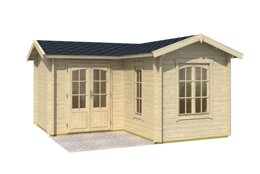 Угловой дом для дачи