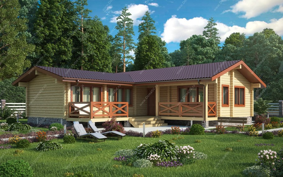 Проекты дом баня из бруса одноэтажные