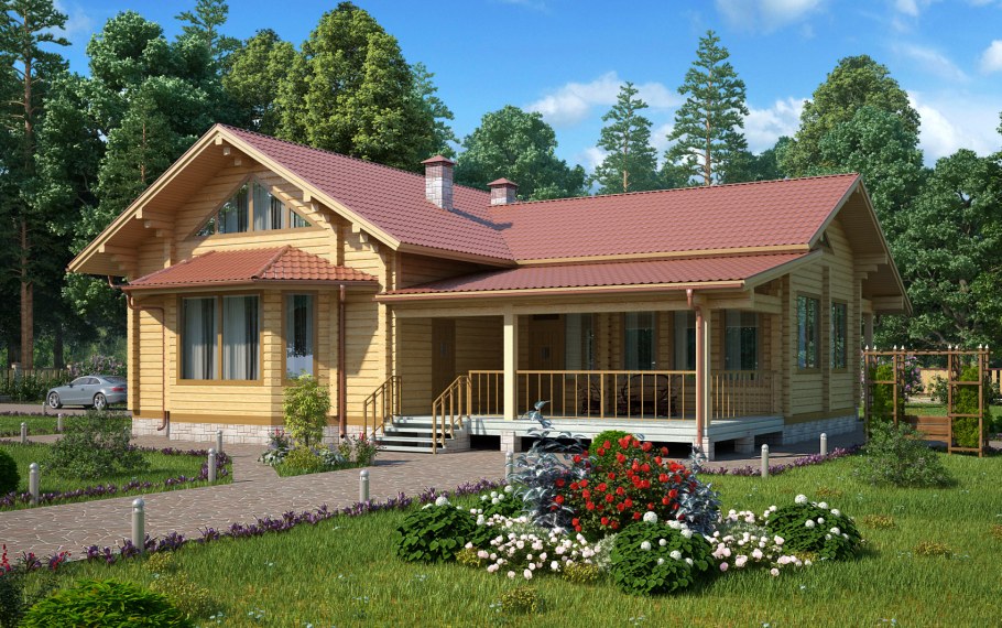 Баня гостевой дом из клееного бруса проекты