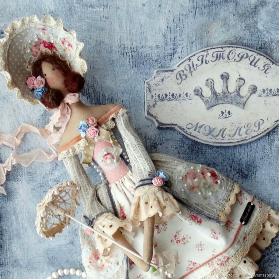 Интерьерная кукла тыквоголовка Натальи Кондратюк