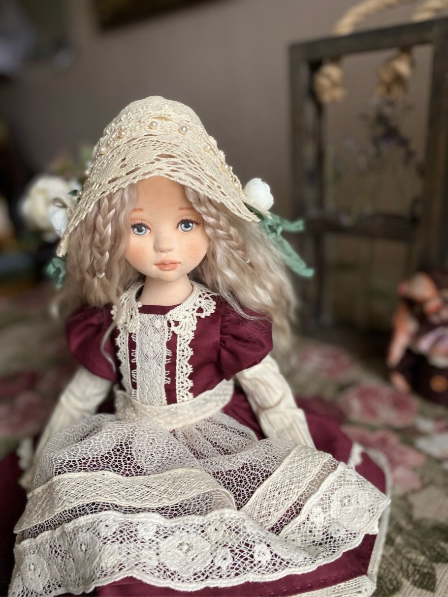 Куклы тильды с кудряшками