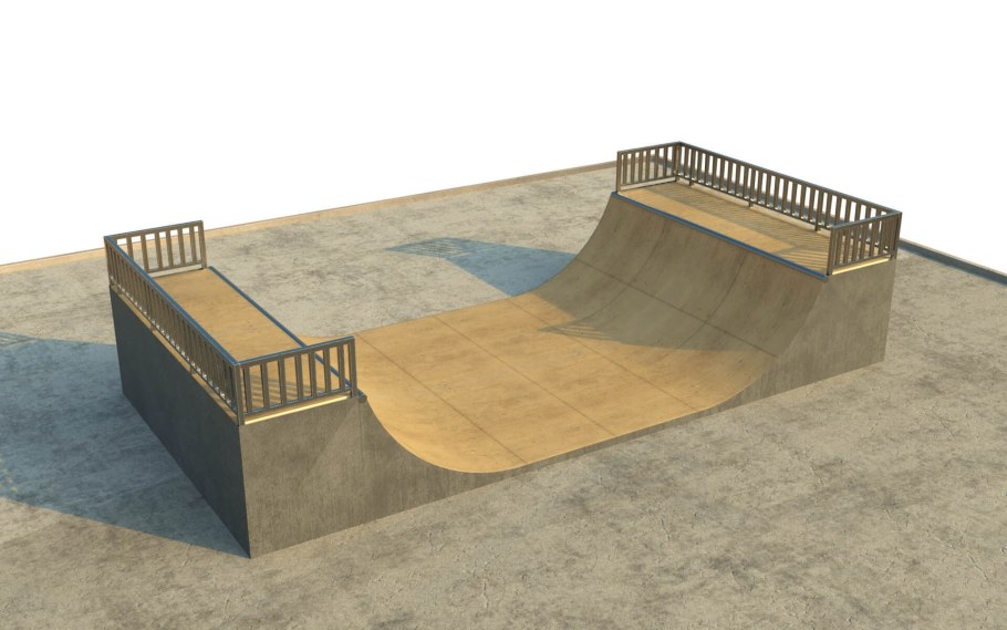 Рампа 2д для скейтпарка