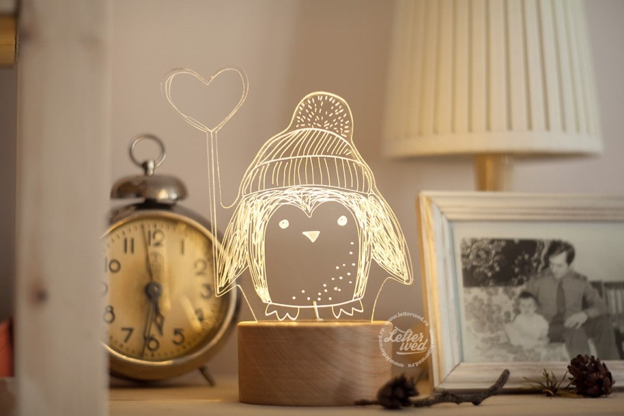 Ночник в интерьере