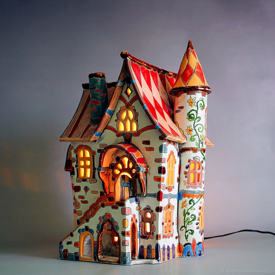 Ночник из дерева ручной работы