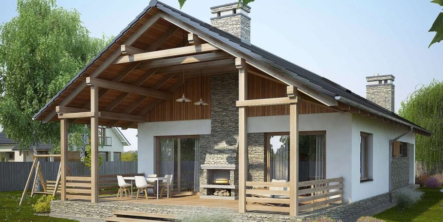 Небольшой домик с террасой