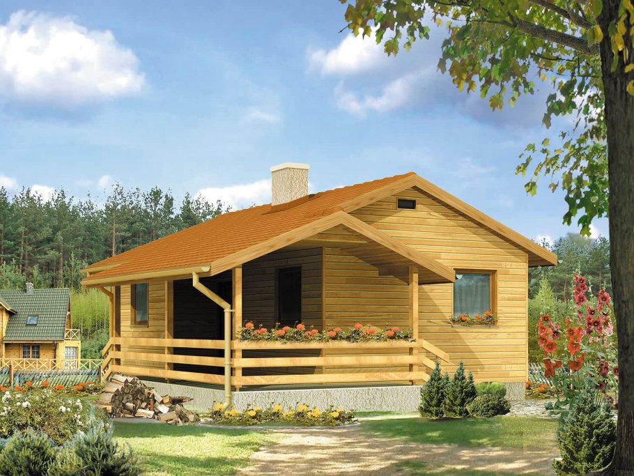 Тини Хаус с верандой