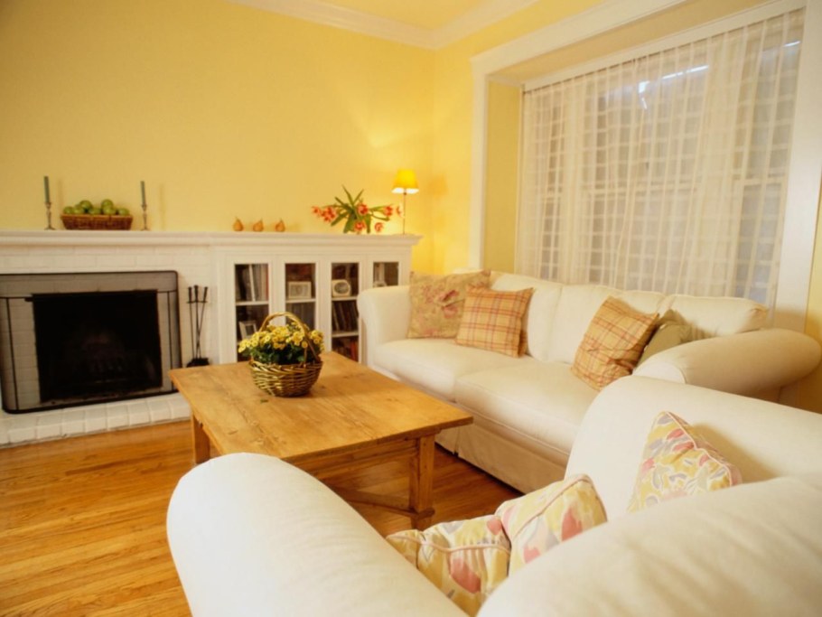 Крашеные стены в интерьере