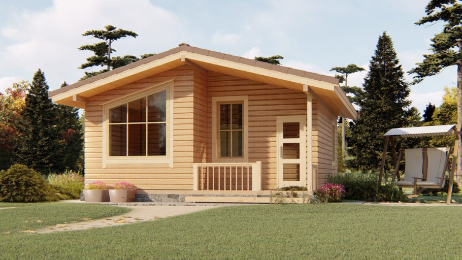 Дом баня 6на 6каркамный одноэтпжный