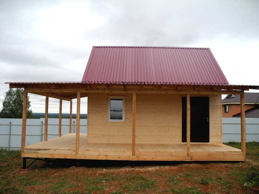 Дом 6х6 с верандой 3х6