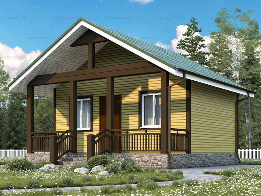 Каркасный дом 6x6