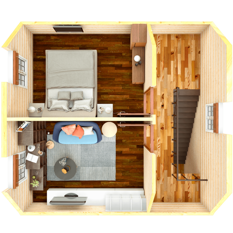 Модуль жилой 6х6 минидом