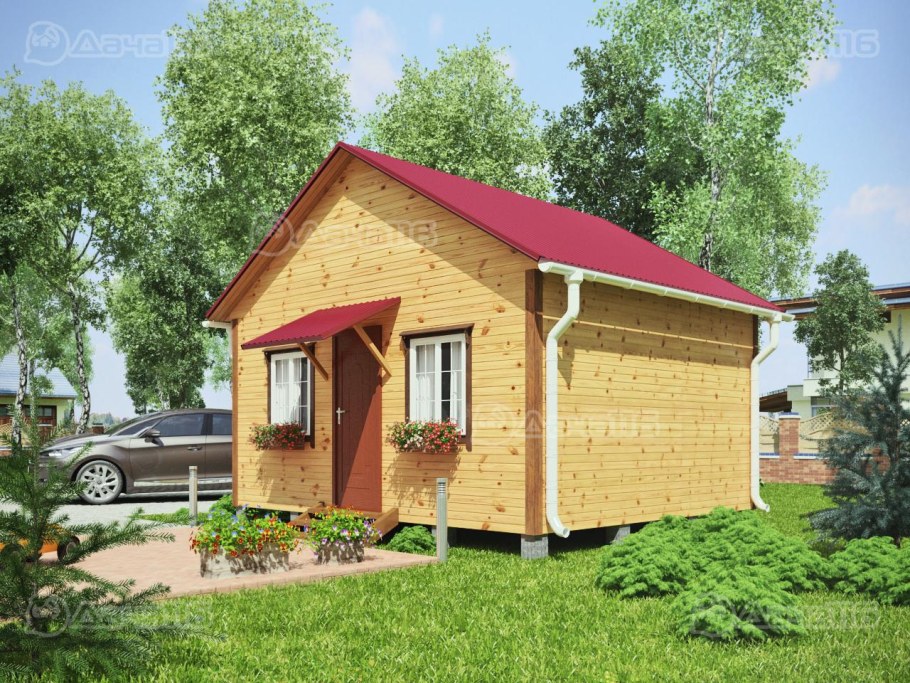 Дачный дом 4х6 одноэтажный