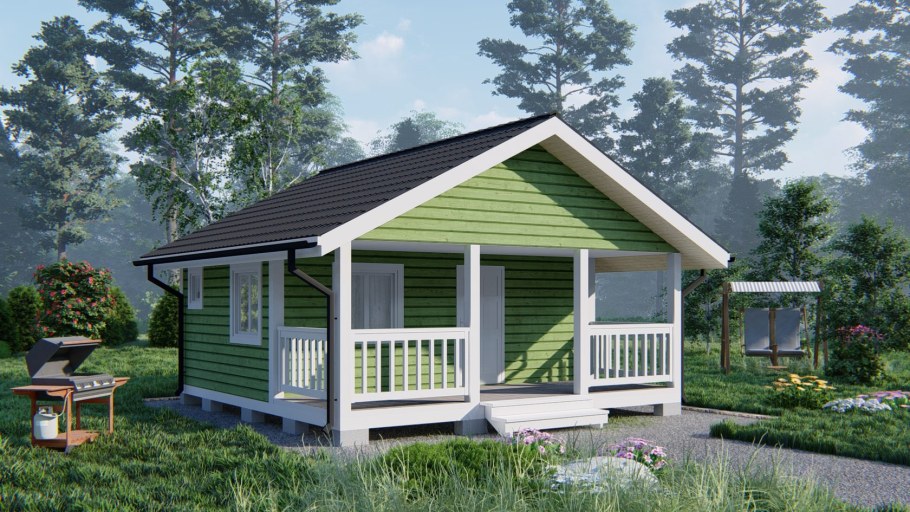 Садовый домик 6х9 Ривьера