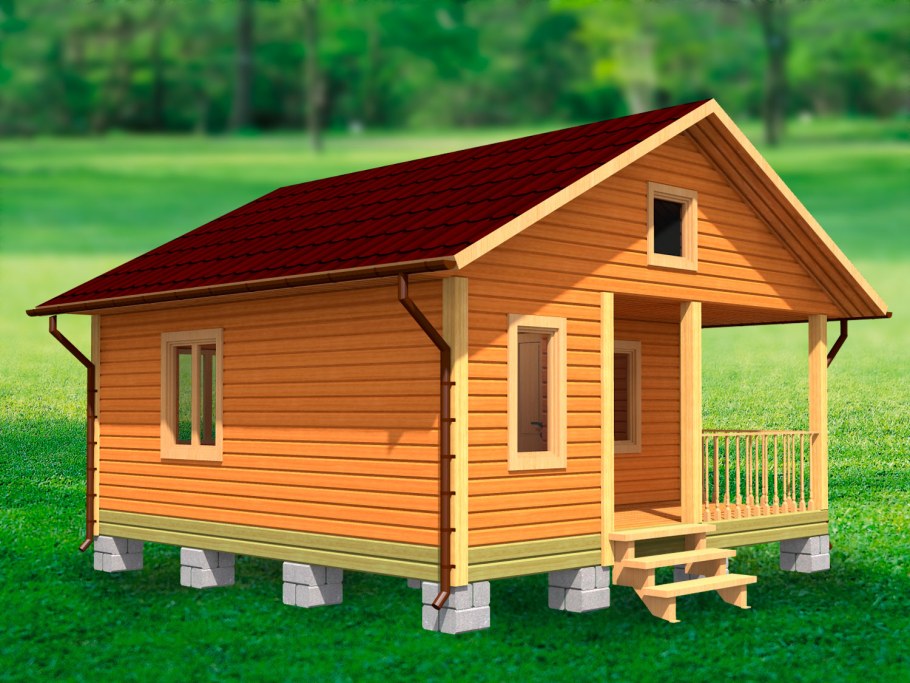 Домик из бруса 4х6