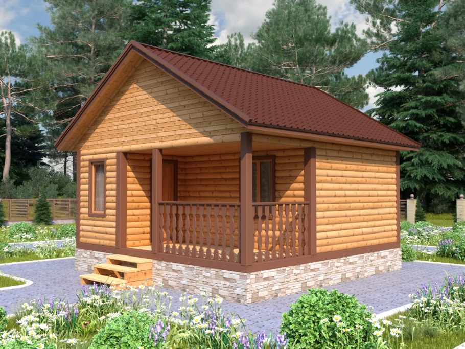 Баня 6 на 6 из бруса