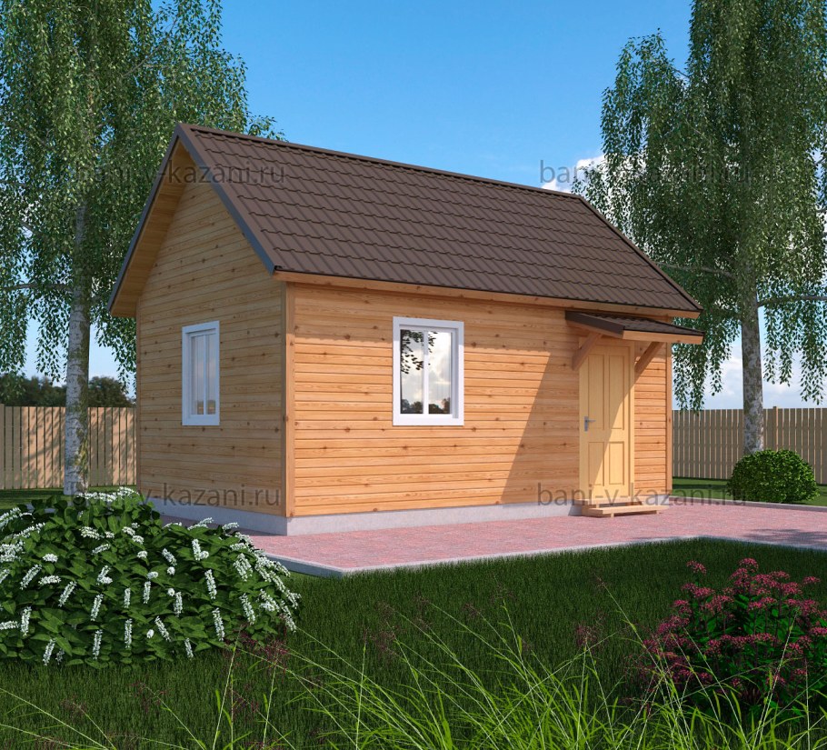 Дачный домик 4на4 одноэтажный