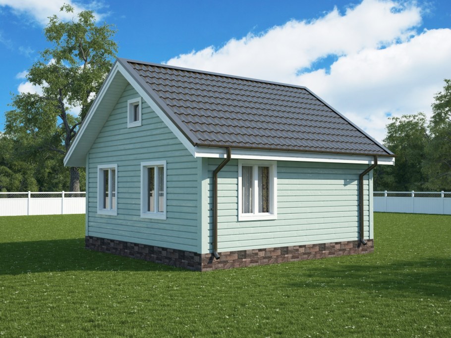 Проекты домов 36 м2 каркасные