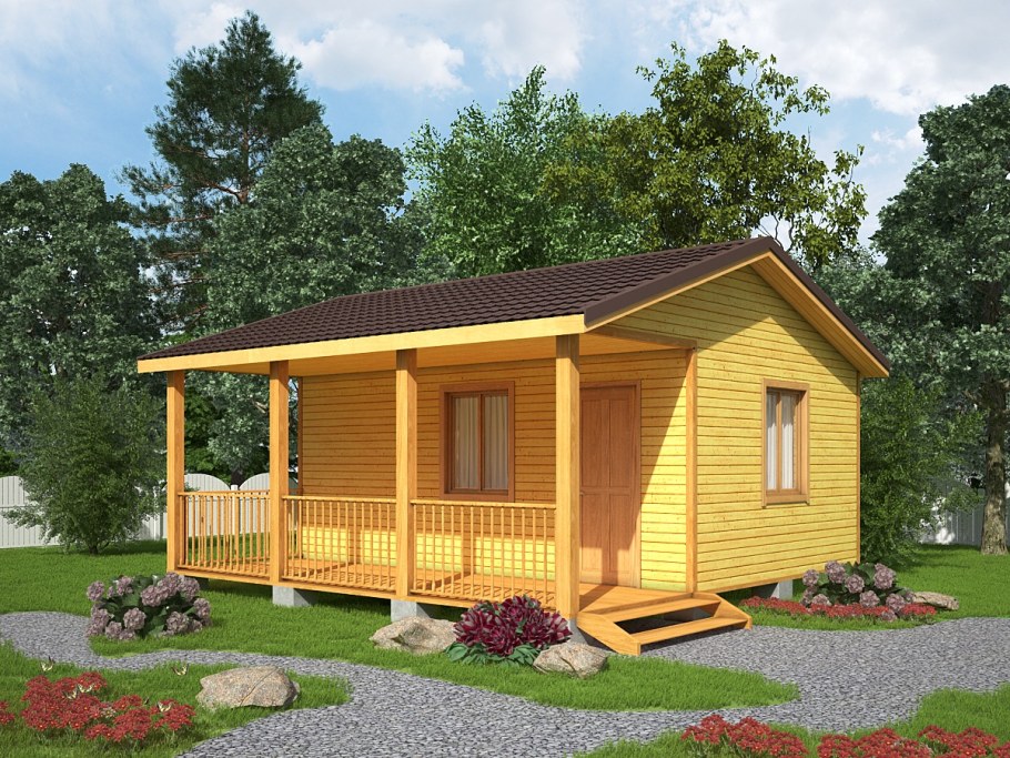 Дачный домик 6х4 одноэтажный