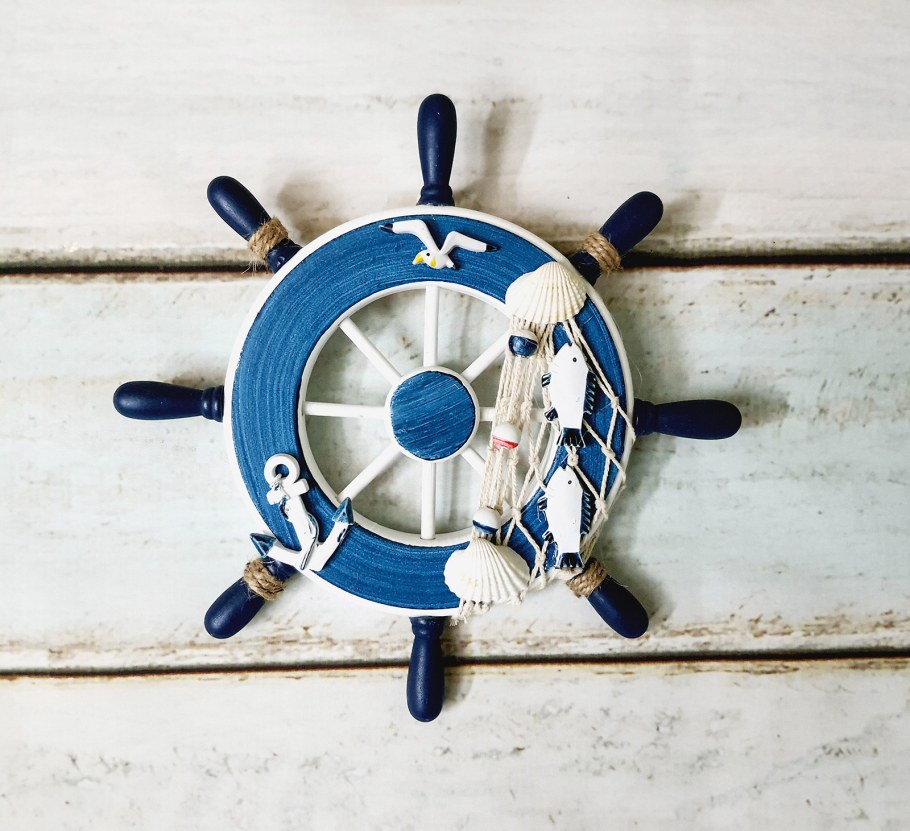 Hiper h062-1 штурвал белый/голубой