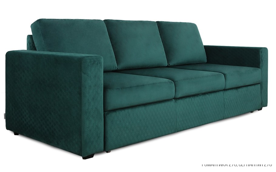 Диван прямой зеленый
