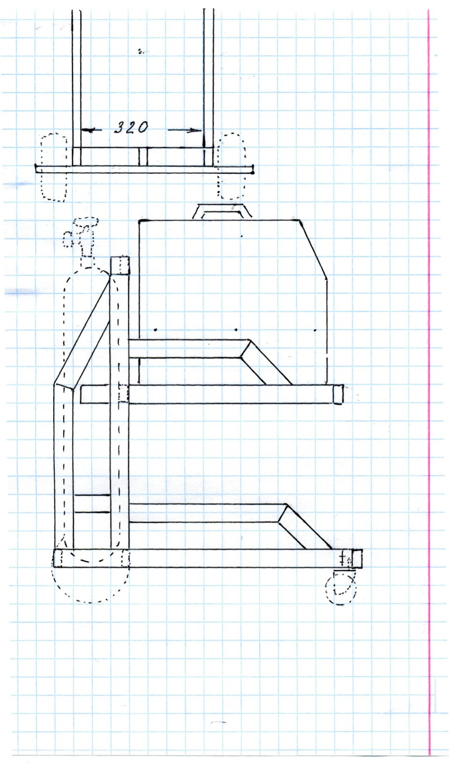 Чертеж табуретки из фанеры с размерами